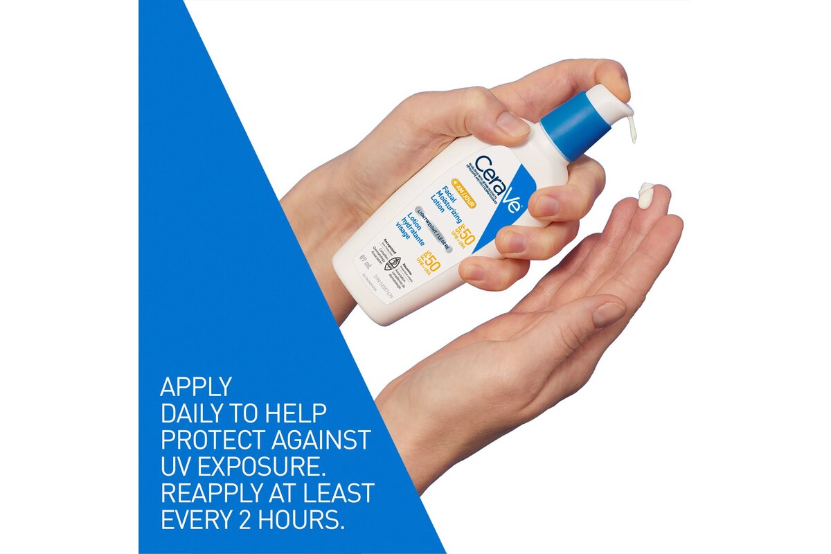CeraVe AM Facial Moisturizing Lotion SPF 50 - manufacturer product image (The Moisturizing Ingredients)