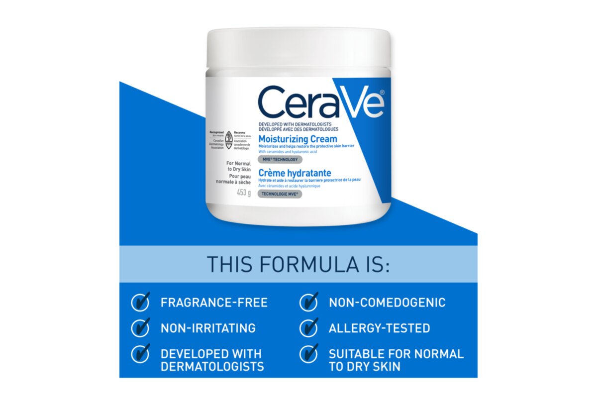 CeraVe Moisturizing Cream - manufacturer product image (The Ingredient List)