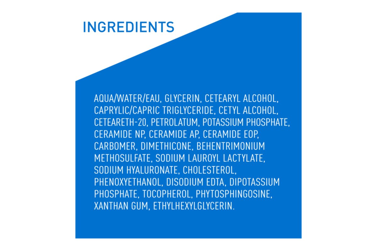 CeraVe Moisturizing Cream - manufacturer product image (What the Images Show)