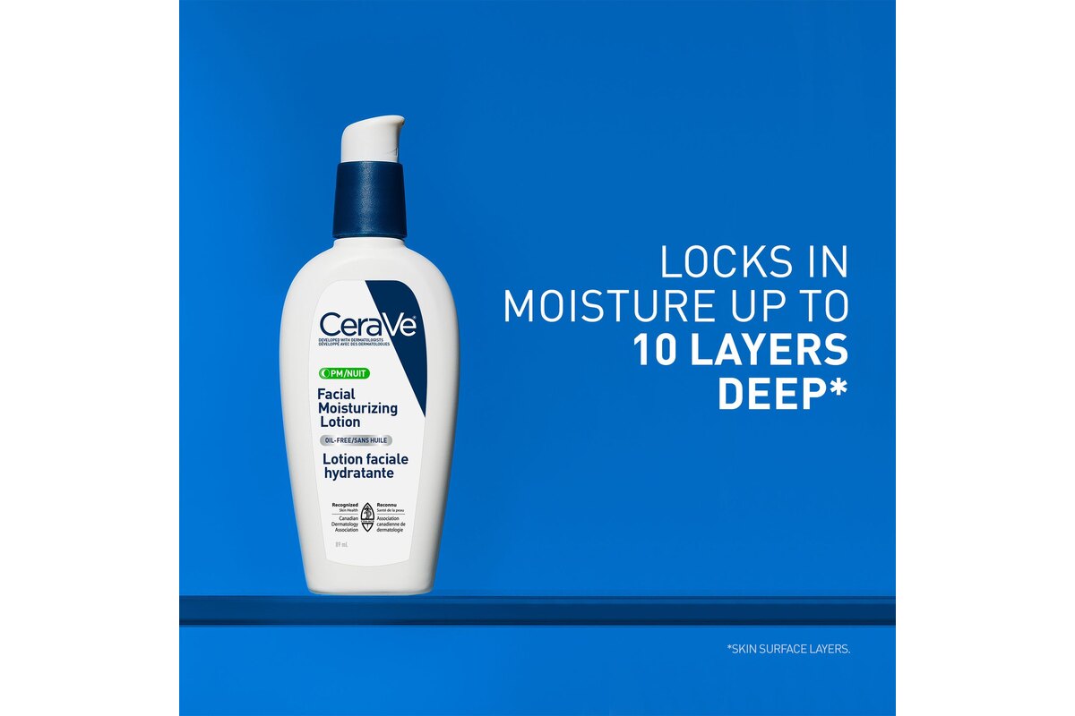 CeraVe PM Facial Moisturizing Lotion - manufacturer product image (Reading the First Ingredients)