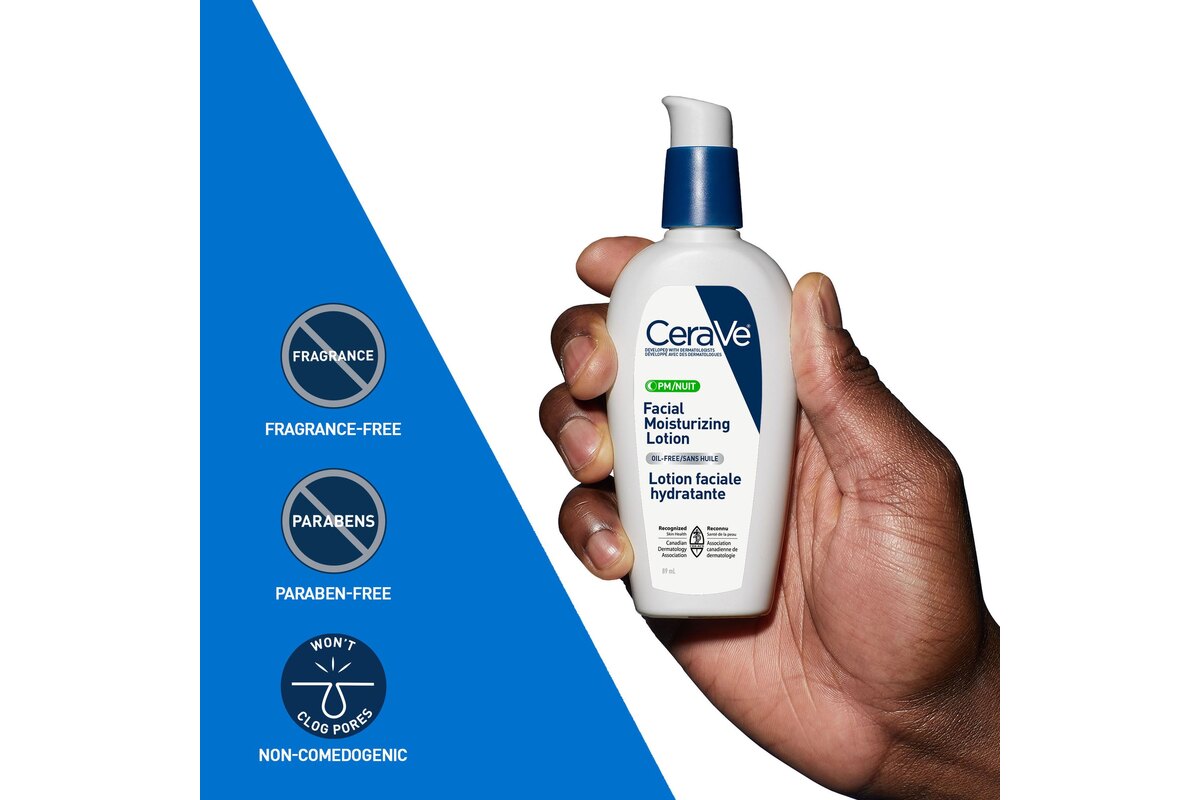 CeraVe PM Facial Moisturizing Lotion - manufacturer product image (The Active Ingredients)