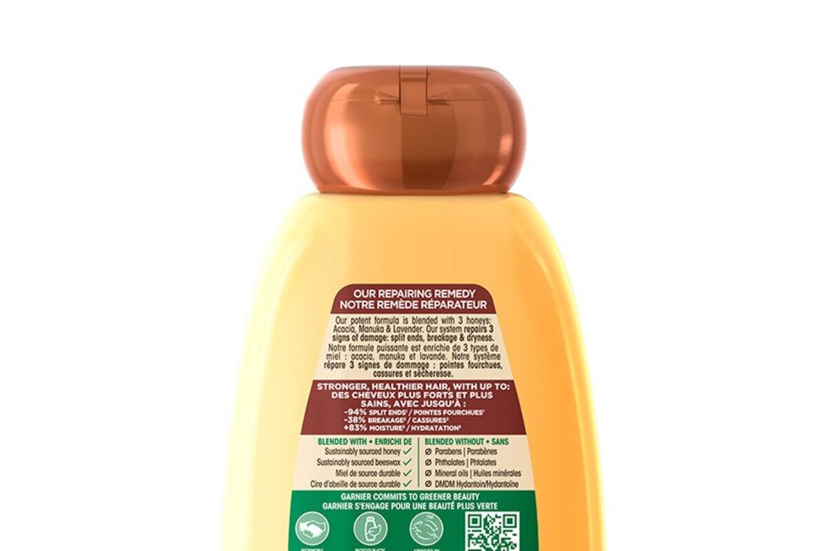 Garnier Whole Blends Honey Treasures Shampoo - manufacturer product image (Drying and Styling Habits)
